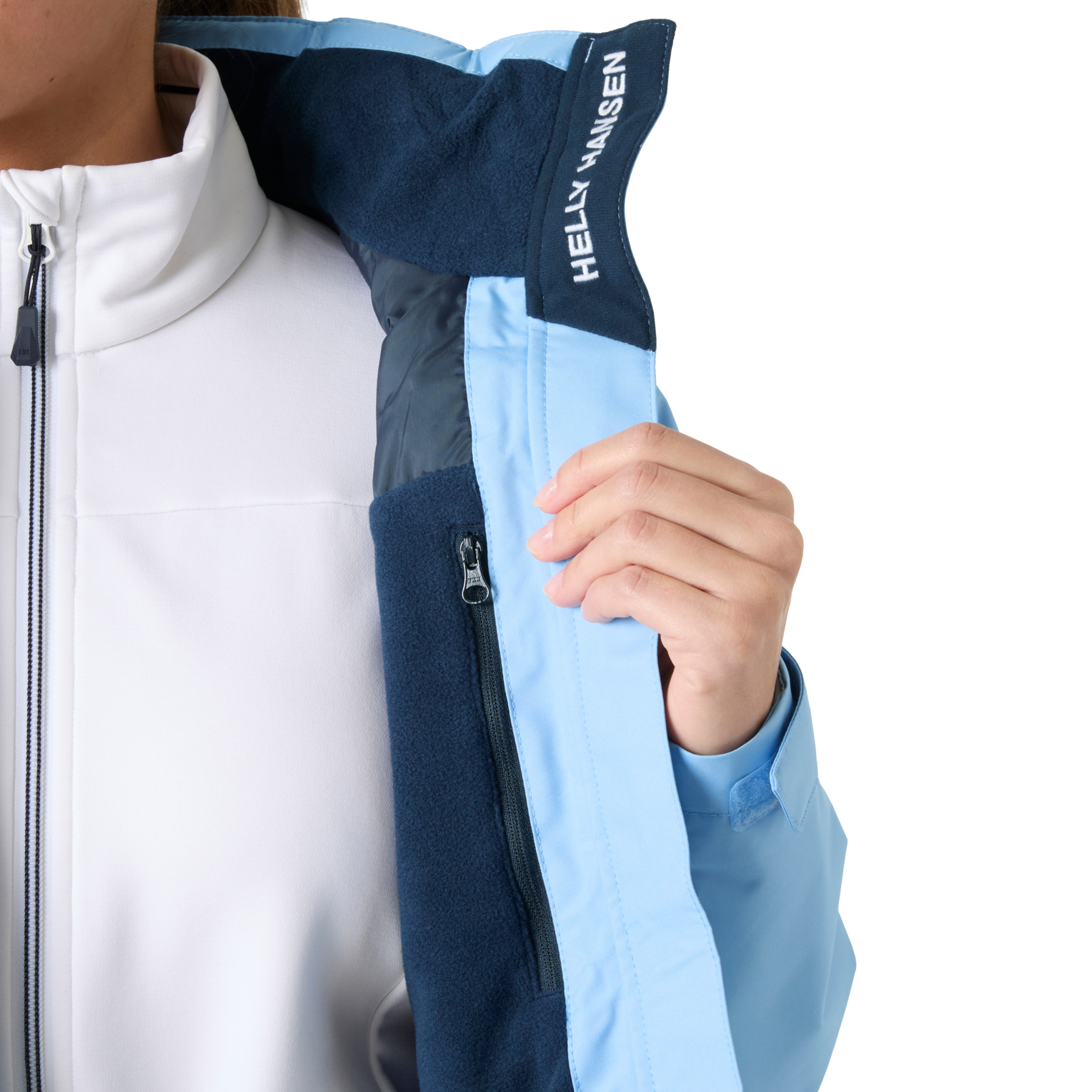 Helly Hansen W CREW HOODED MIDLAYER JACKET 2.0 - ženska (jadralna) podložena jak