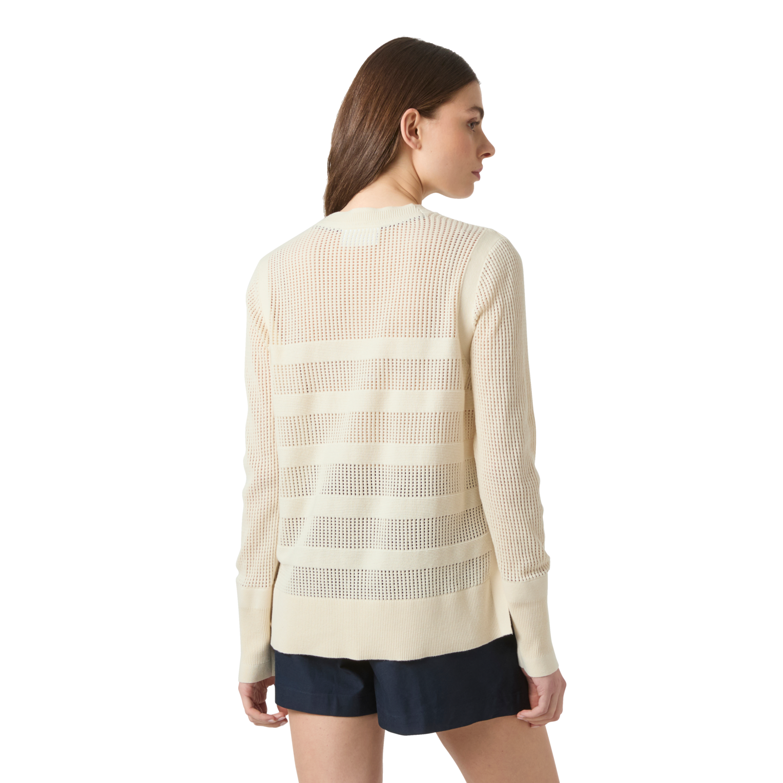 Helly Hansen W SALT KNIT SWEATER - ženski črtast pulover