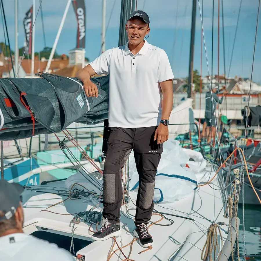 Musto EVO CREW SUNBLOCK SS POLO - moška polo majica
