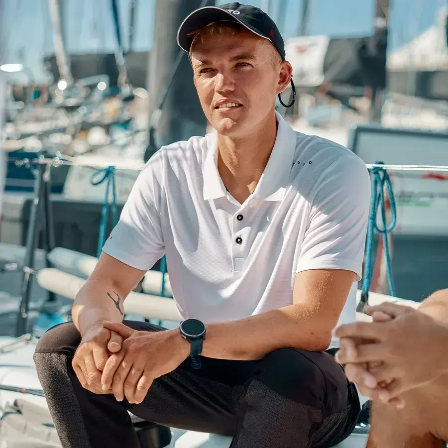 Musto EVO CREW SUNBLOCK SS POLO - moška polo majica